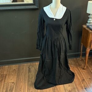 Scarlet Darkness Black Long Sleeve Dress Cosplay Halloween Costume